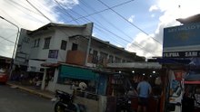 Roadside View on San Vicente Ferrer Road in Real, Calamba City in Laguna, Philippines