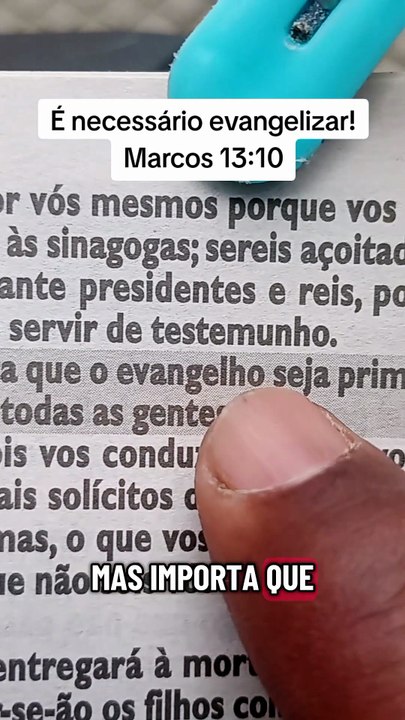 ⚡ Pregar o evangelho! ❤️ Marcos 13:10 Whats: ImperadorSalomao