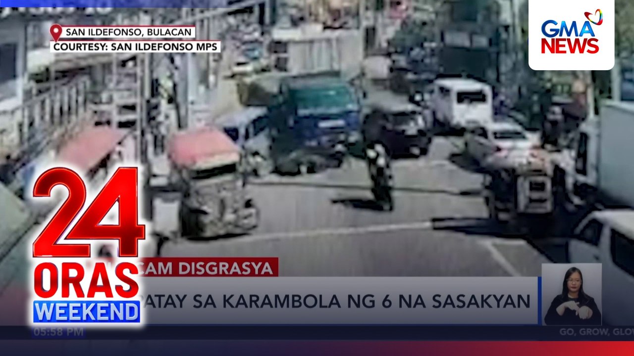 Isa patay sa karambola ng 6 na sasakyan sa Bulacan | 24 Oras Weekend
