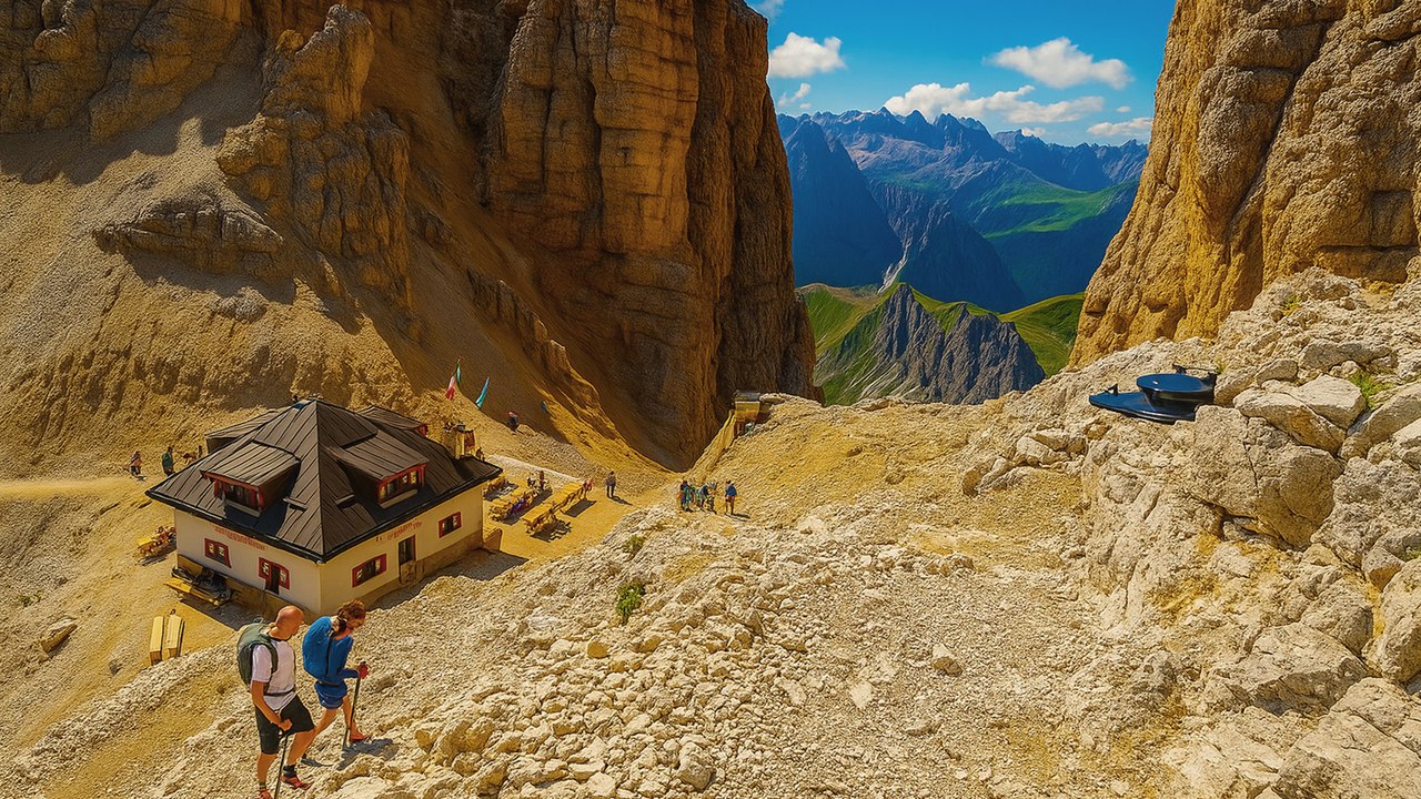 Why Does This Dolomites Terrace Feel So Dramatic?