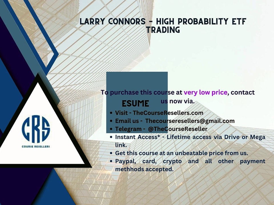 Thecoursereseller.com - Larry Connors – High Probability ETF Trading