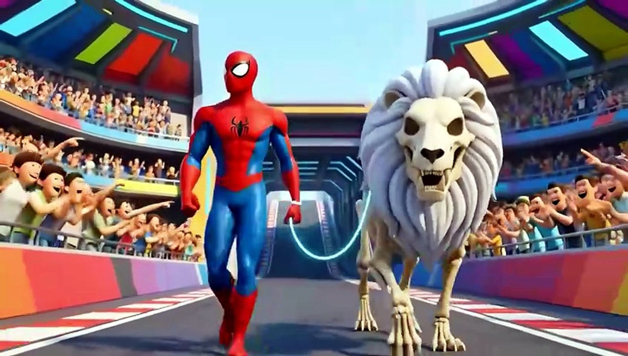 SPIDERMAN Wins The Magic Legendary Wolf Racing Championship - Epic Racing Challenge