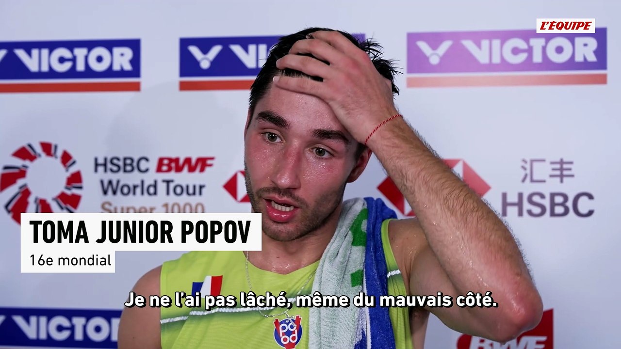 Toma Junior Popov après sa qualification en finale de l'Open de Chine, une première pour un Français en Super 1000 : « Je peux mettre la barre encore plus haut » - Badminton