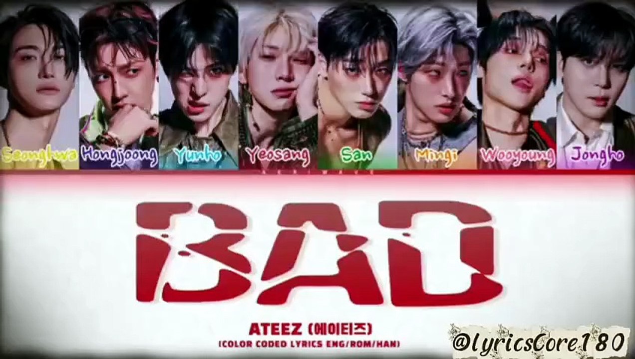 ATEEZ(에이티즈)  BAD Sped Up Lyrics | BAD Nightcore Version💥