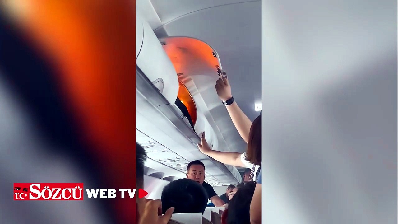 Uçakta infilak eden taşınabilir şarj aleti böyle yandı