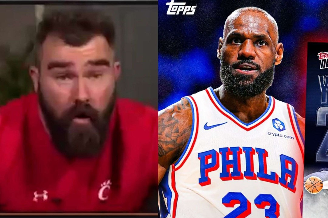 Jason Kelce salta de su asiento al enterarse de que LeBron James llega a Filadelfia