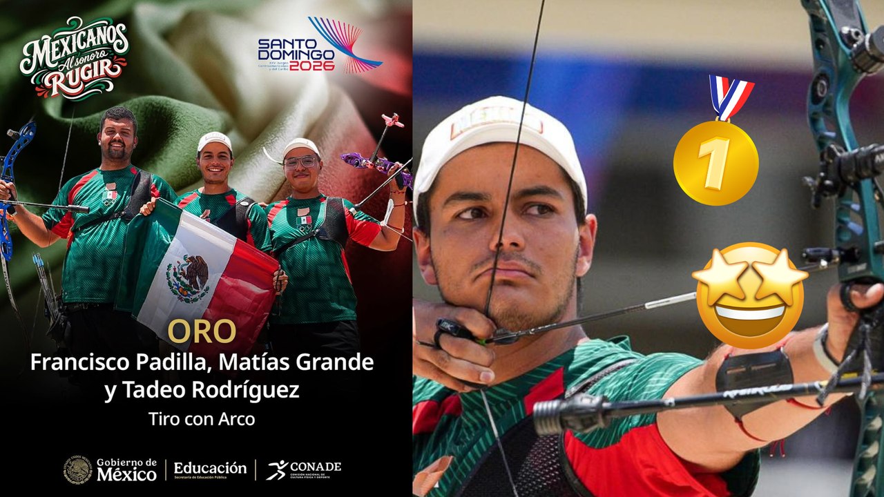 México conquista doble oro con sus equipos varonil y femenil de tiro con arco en los Juegos Centroamericanos y del Caribe