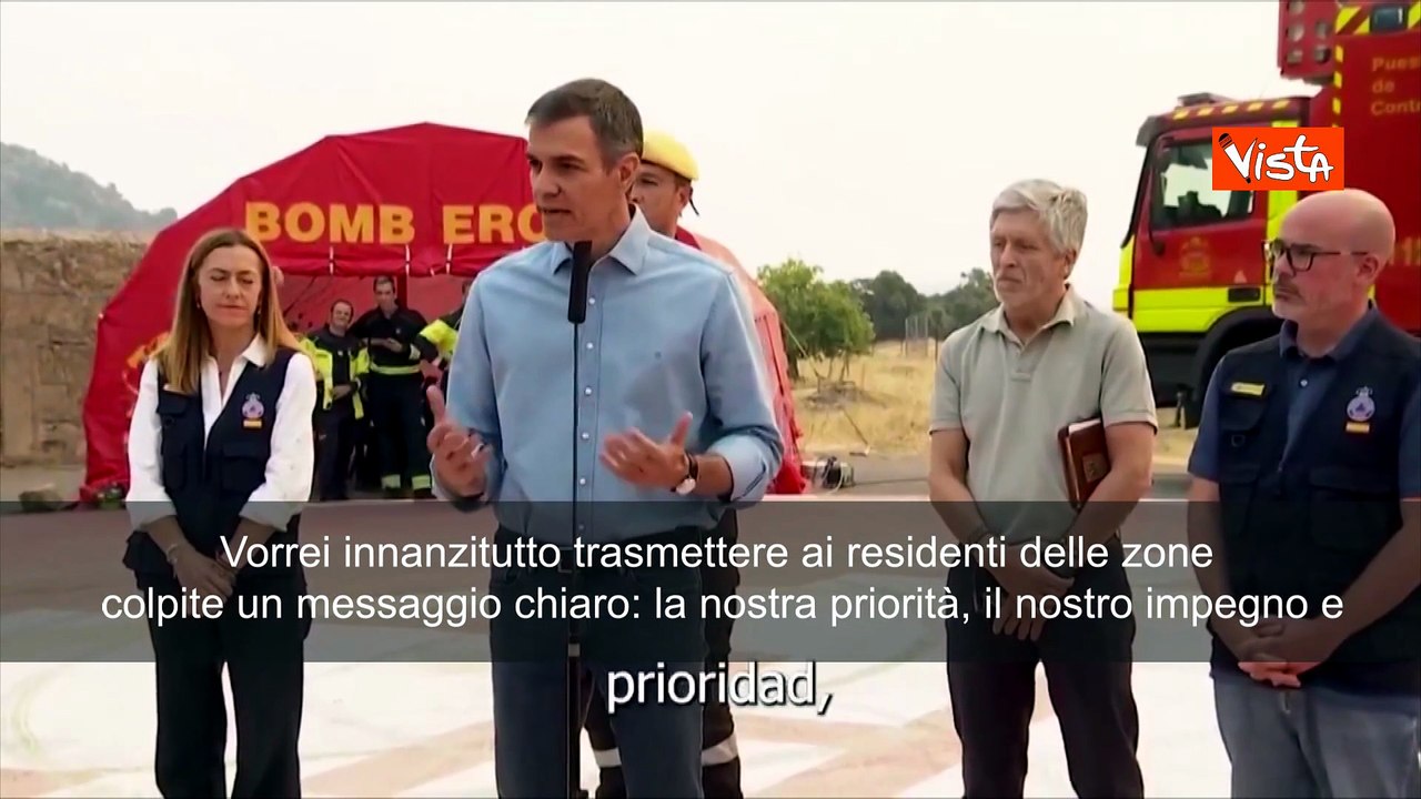 Incendi Spagna, Sanchez: Situazione drammatica, priorità è salvaguardare vite