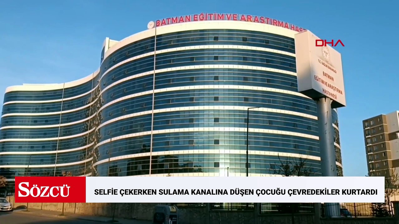 Selfie çekerken sulama kanalına düşen çocuğu çevredekiler kurtardı