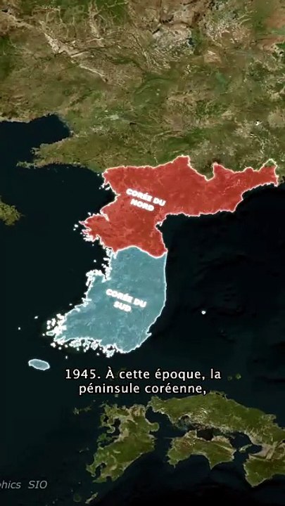 Pourquoi la Corée est coupée en deux l'explication va te choquer #géographie