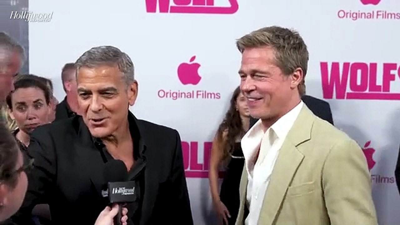 Brad Pitt & George Clooney Say it was "Fun" Reuniting for 'Wolfs' since 'Oceans' & Talk Streaming | THR Video [Full Movie]