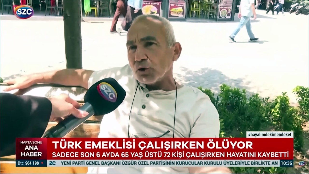 Türk emeklisi çalışırken ölüyor