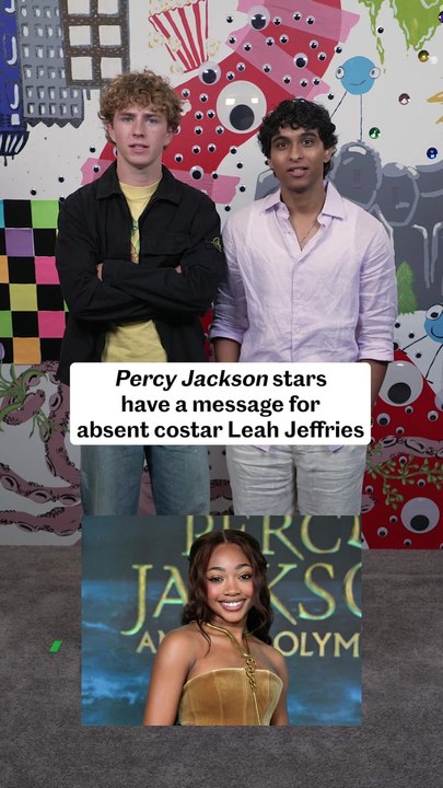 'Percy Jackson' Stars Have a Message for Absent Costar Leah Jeffries