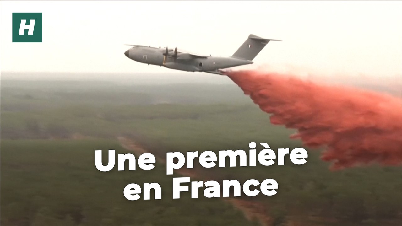 Face aux incendies en Gironde, l’A400M déployé pour la première fois ce 25 juillet