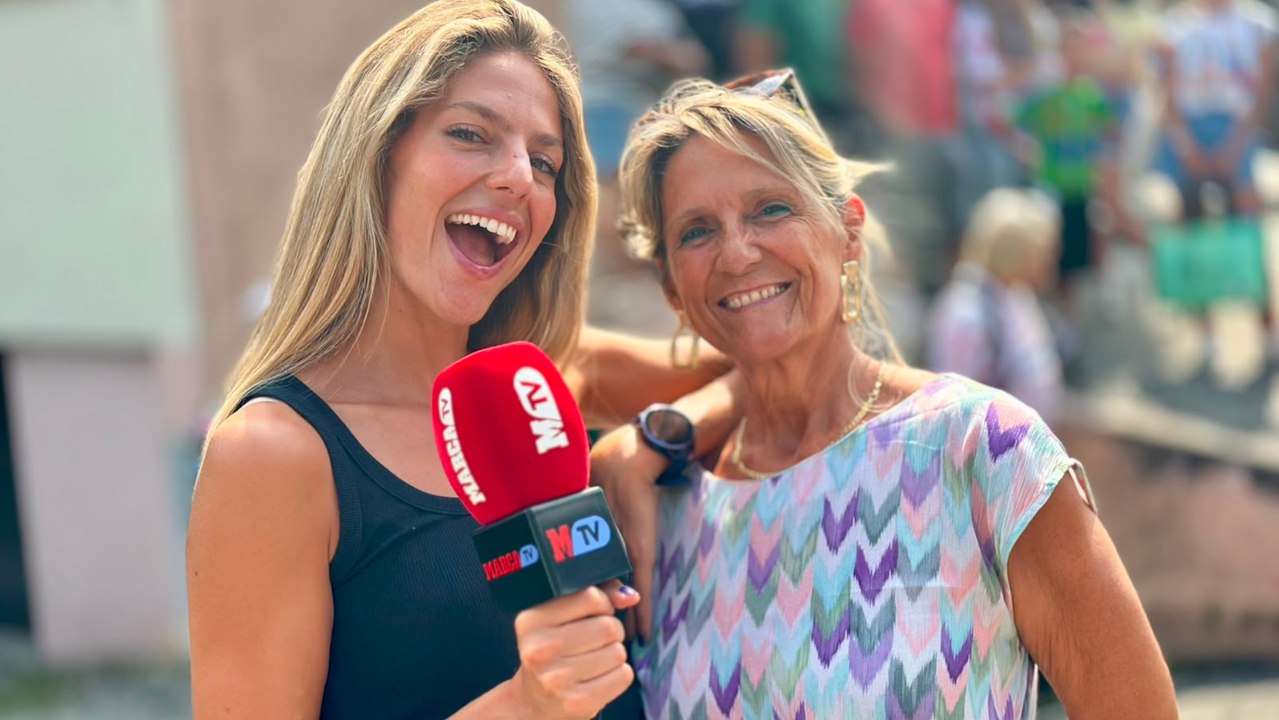La familia Verona, disfrutando en el Tour