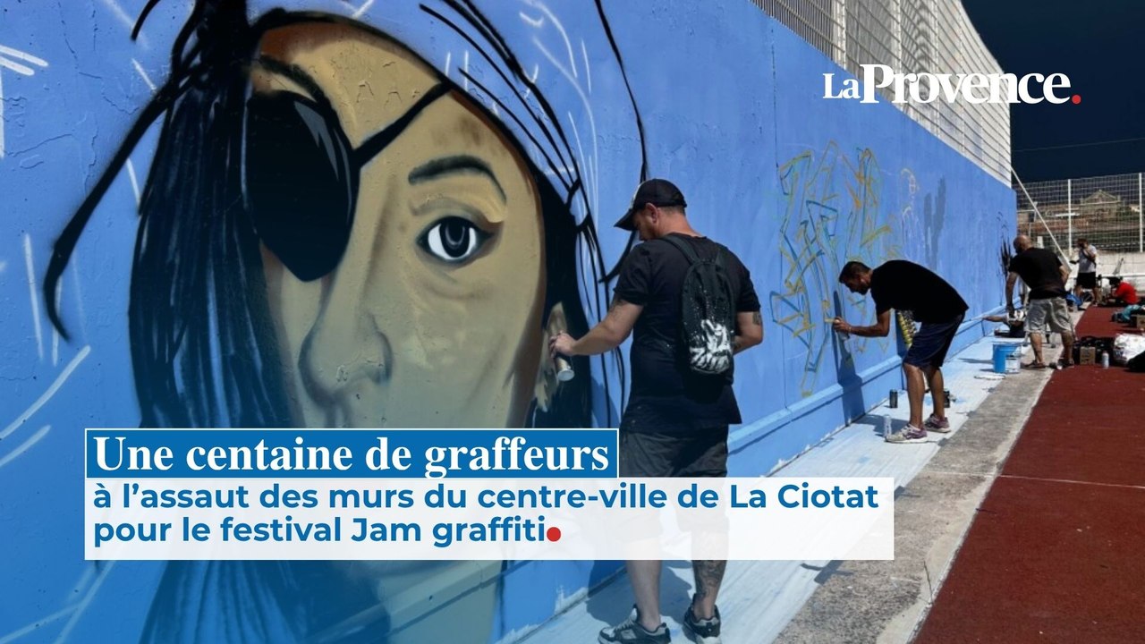 Une centaine de graffeurs à l’assaut des murs du centre-ville de La Ciotat pour le festival Jam graffiti