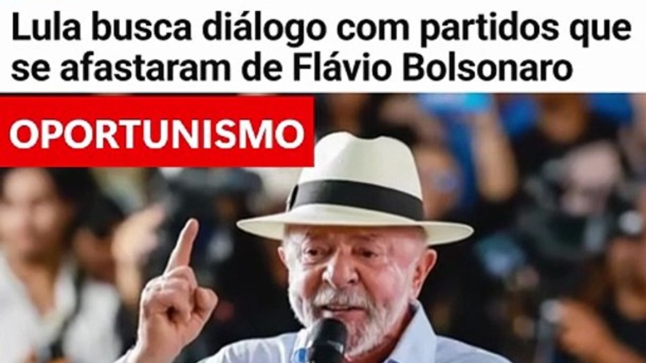 OPORTUNISMO - LULA MIRA PARTIDOS QUE SE AFASTARAM DE FLÁVIO 😳