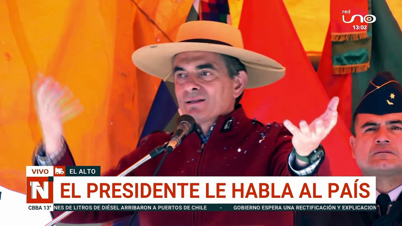 El presidente le habla al país