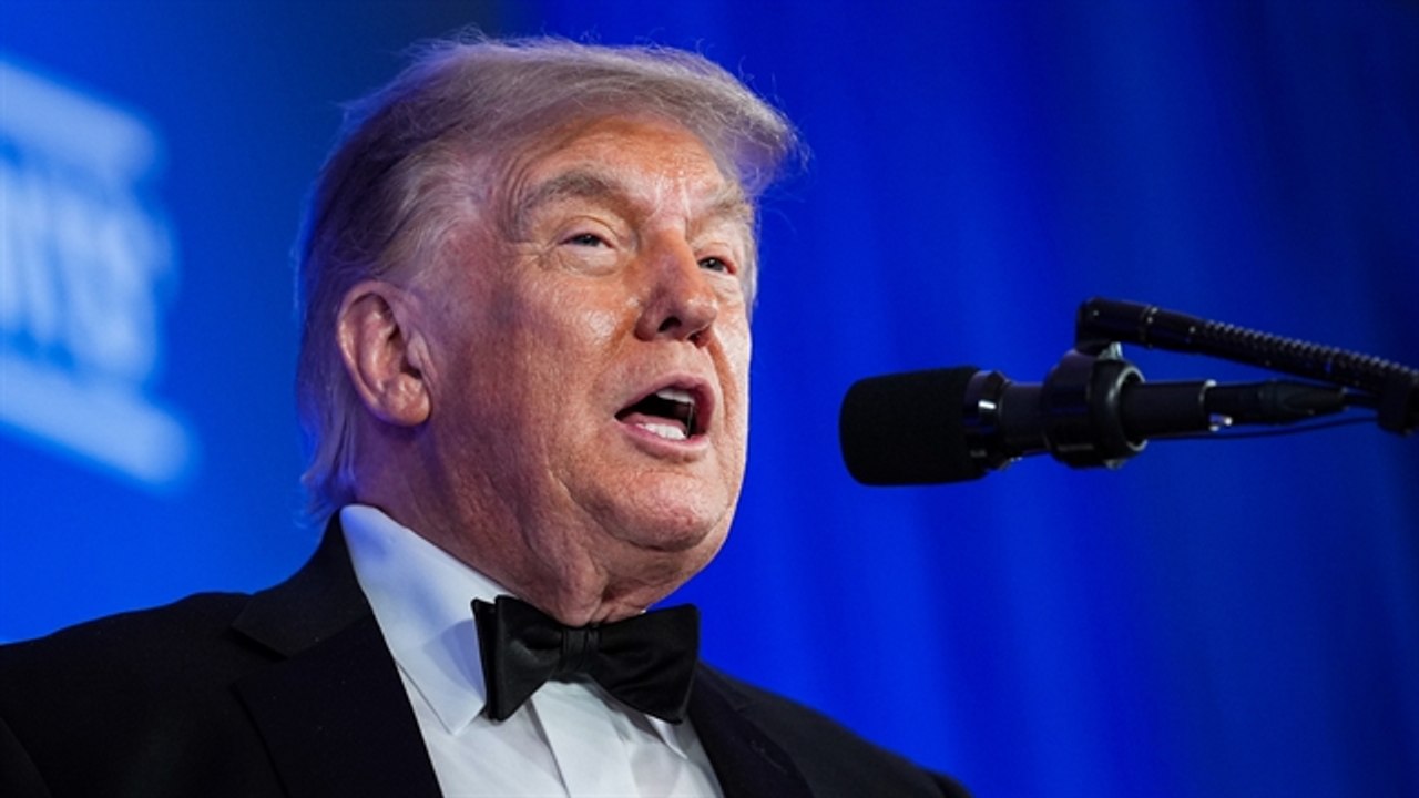 Trump Addresses Scaled Back WHCD