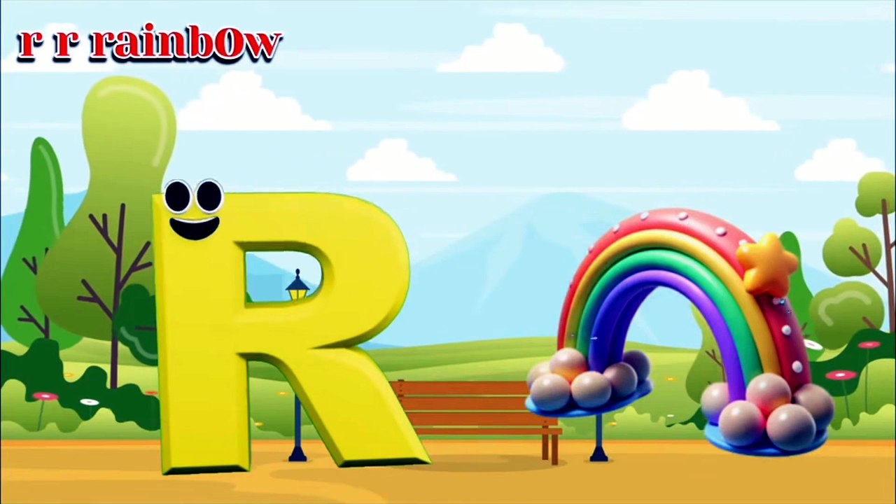 ABC Song for Kids 🌈 | A is for Apple 🍎| A to Z Alphabet Song with Phonics Sounds 🎶