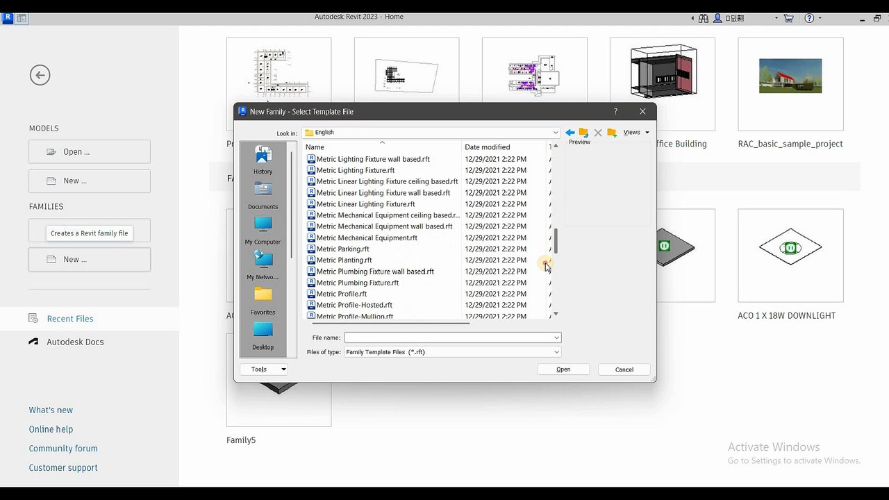 Revit User Interface