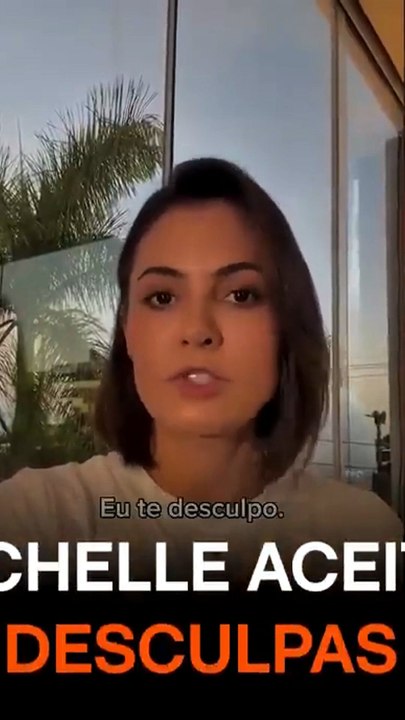 Michelle aceita pedido de desculpas de Flávio
