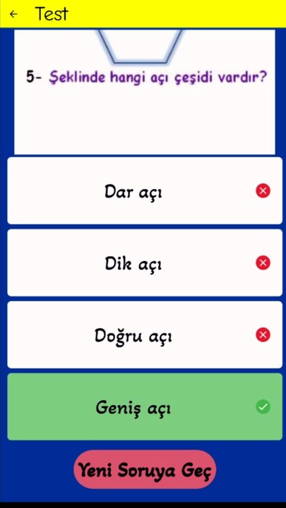 1.2- Açı Çeşitleri - 5. Sınıf Matematik #shorts