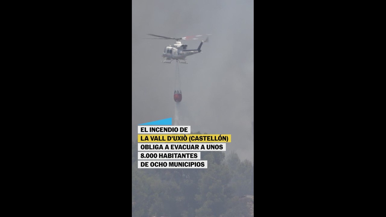 Las imágenes del incendio de Castellón