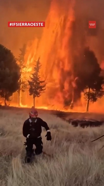 Las últimas imágenes del incendio de Emergencias Madrid