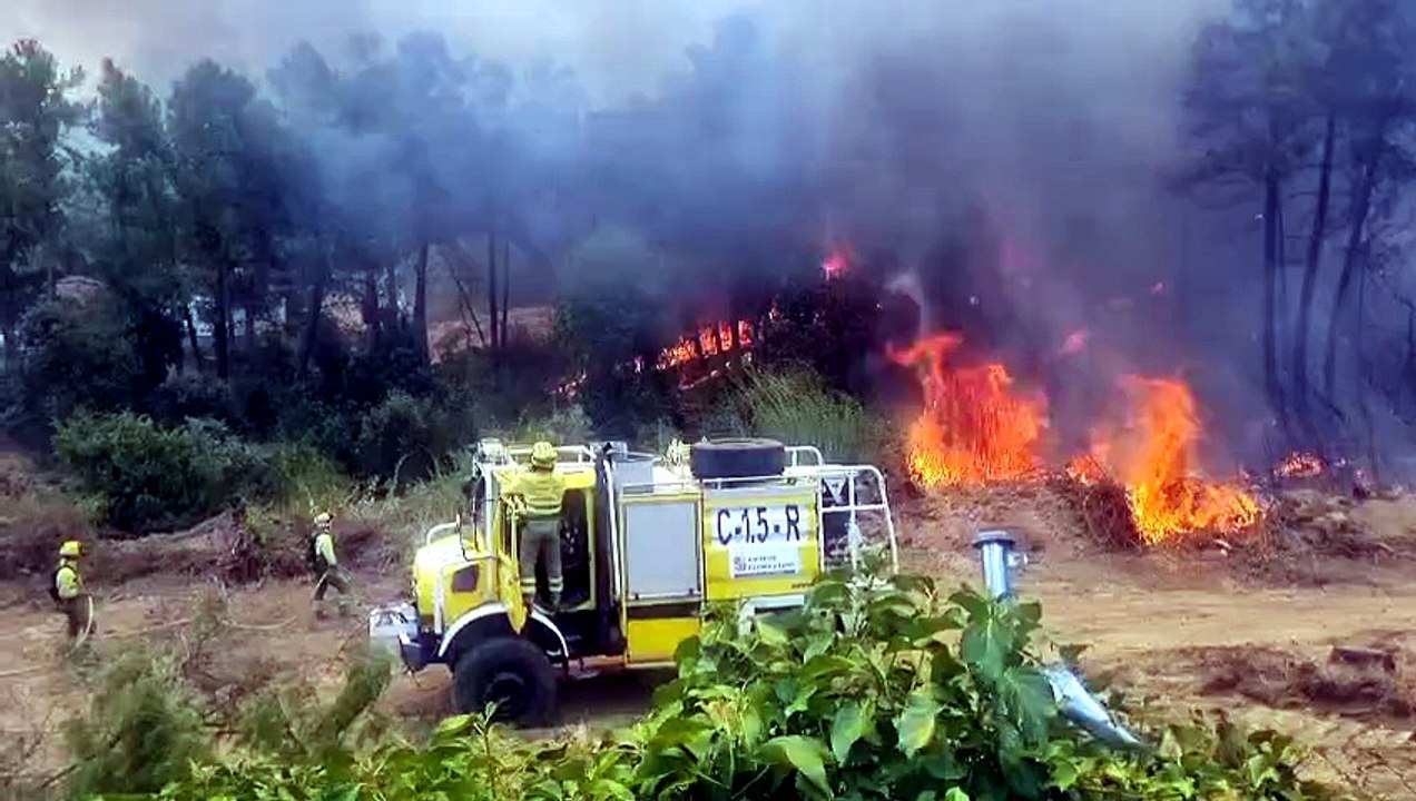 Incendio en El Tiemblo