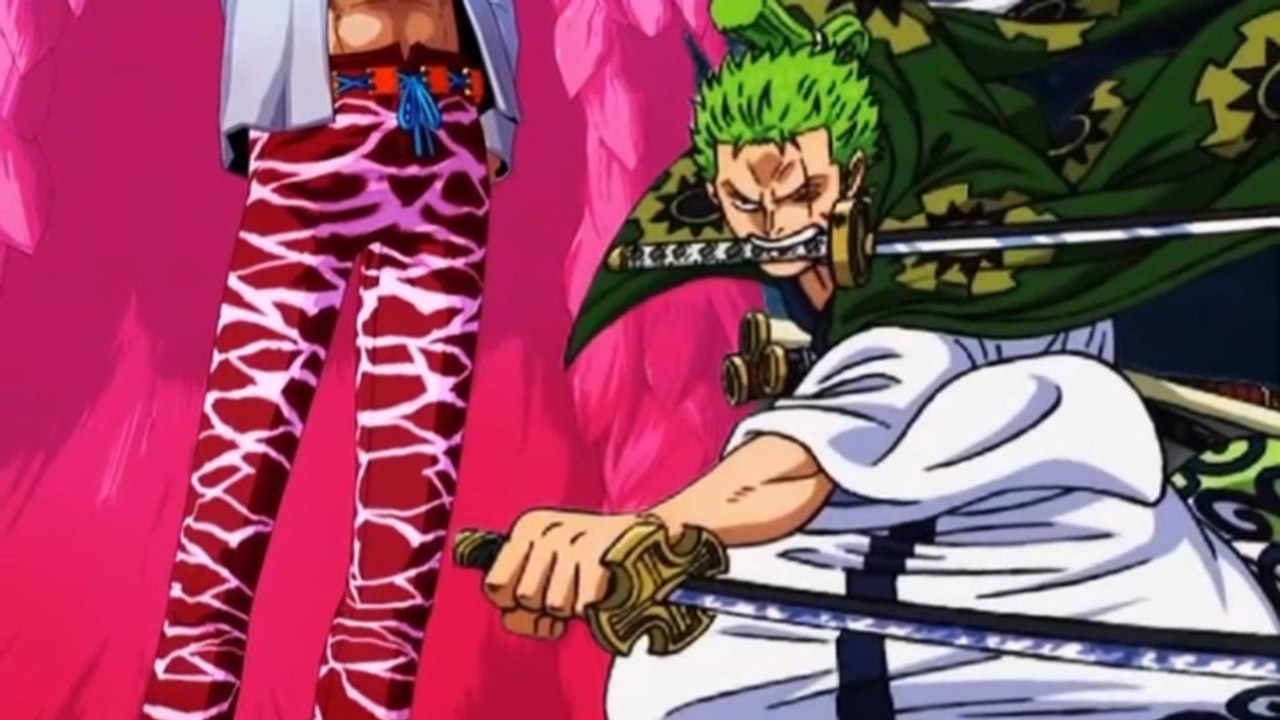 roronoa zoro vs pirate doflamingo