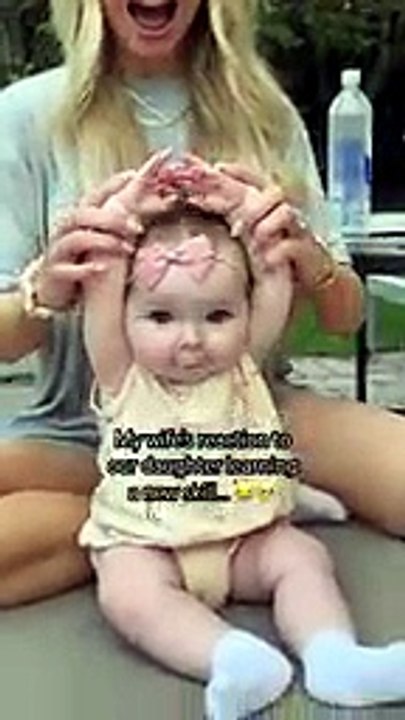My wife_s reaction to our daughter learning a new skill... 😂🥹 #kayandtayofficial  #Dailymotion #Foryou