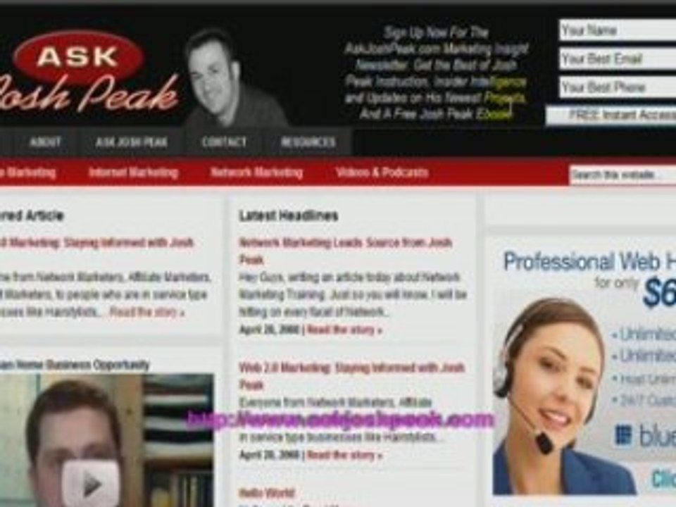 Josh Peak Internet Marketing Webinar