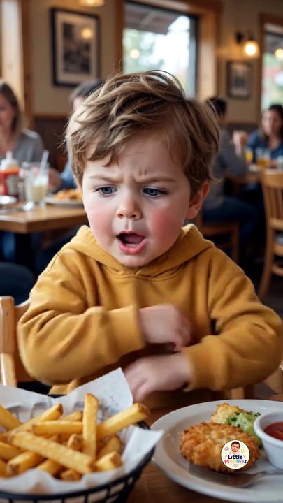 😂🍟 When your 3-year-old becomes a food critic