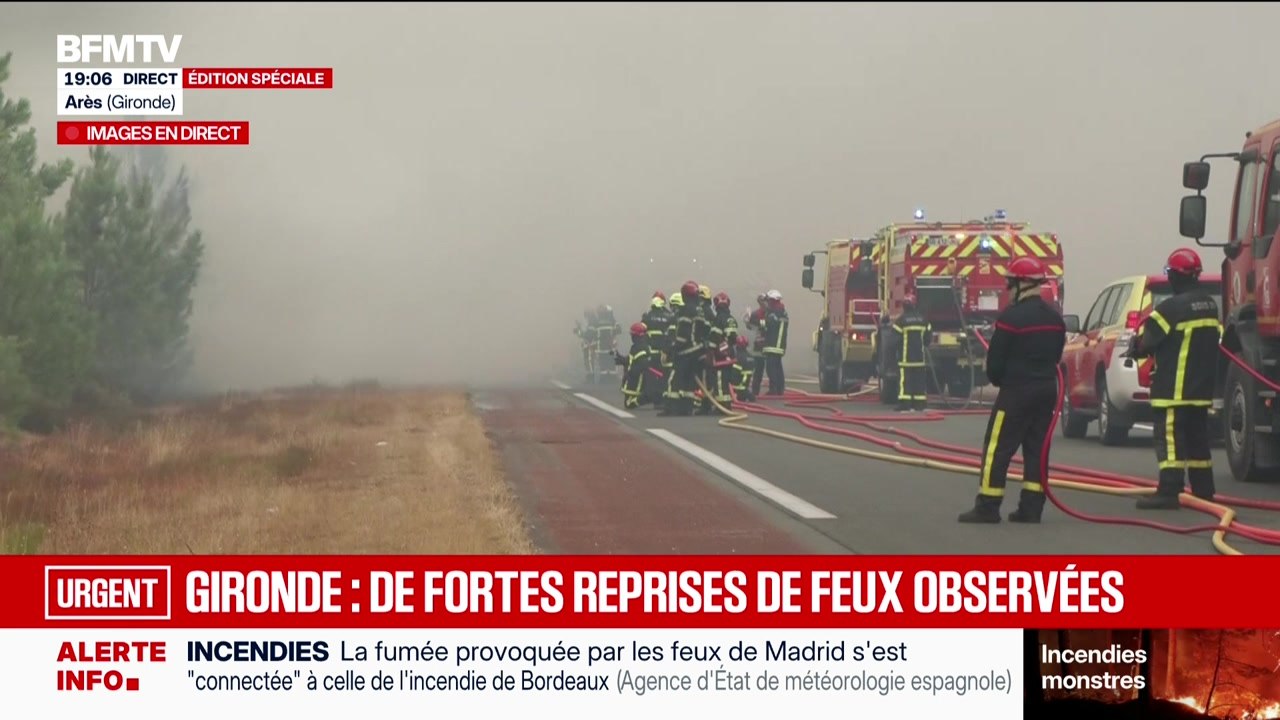 Édition spéciale - Gironde : de fortes reprises de feux observées - 25/07