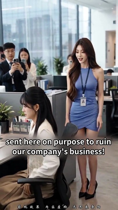 ✨Arrogant secretary picked the wrong girl to bully The girl's dad owns the company #drama