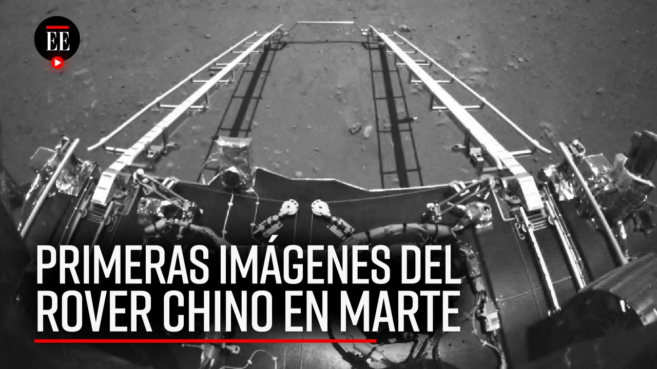 Primeras imágenes del robot chino enviado a Marte