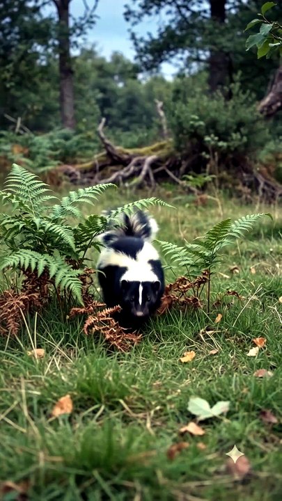 Skunk : The striped night wanderer with a powerful defense