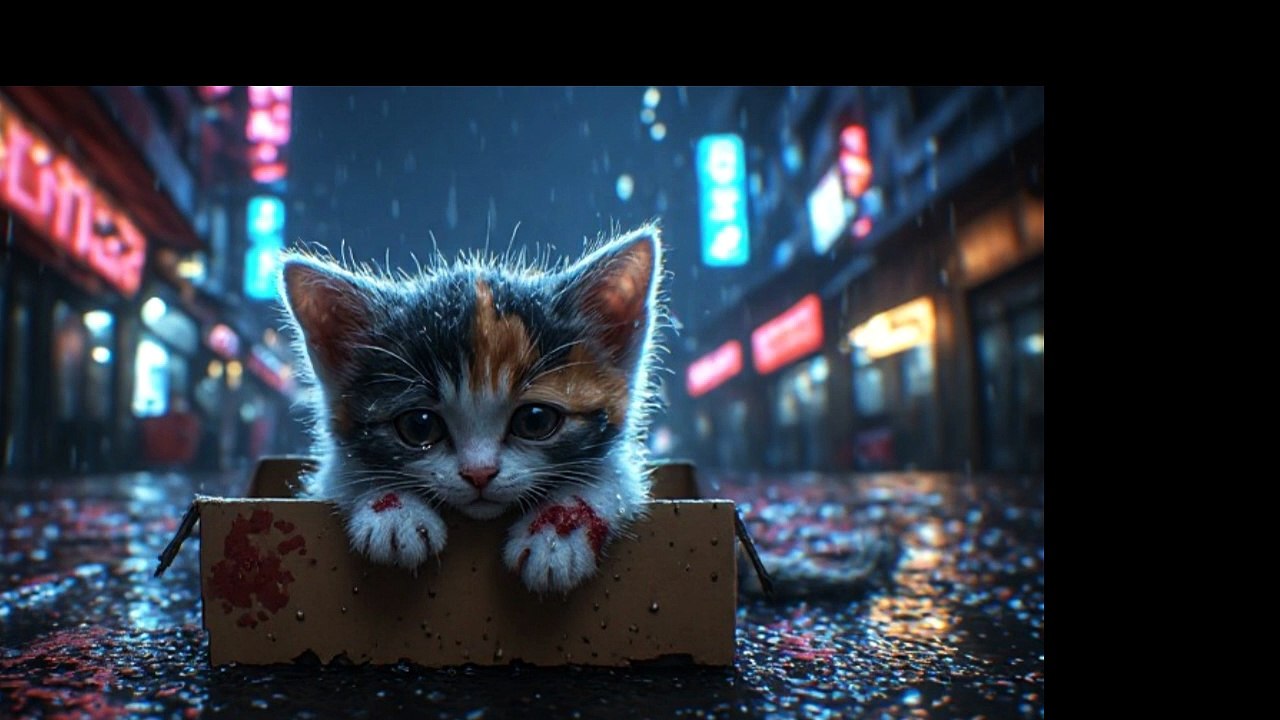 Abandoned and Injured Cat in the City #cat #catshorts #catshort