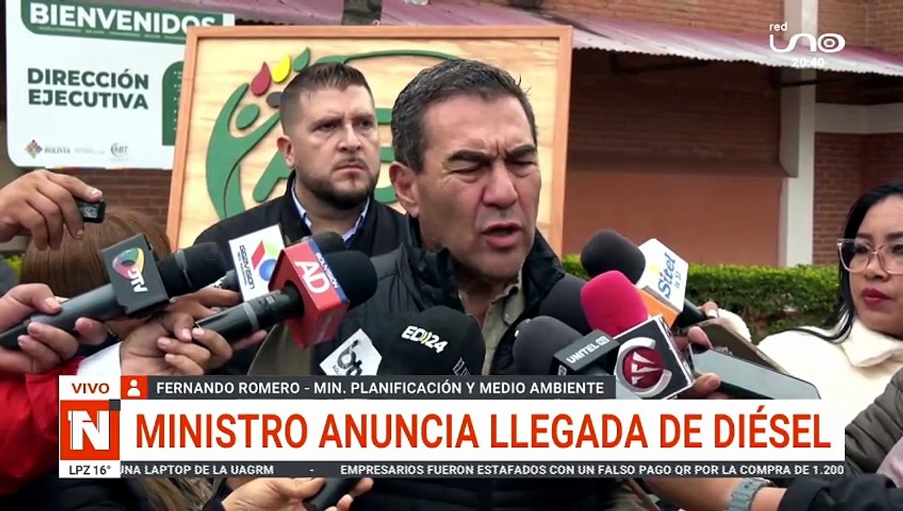 MINISTRO ANUNCIA LLEGADA DE DIESEL