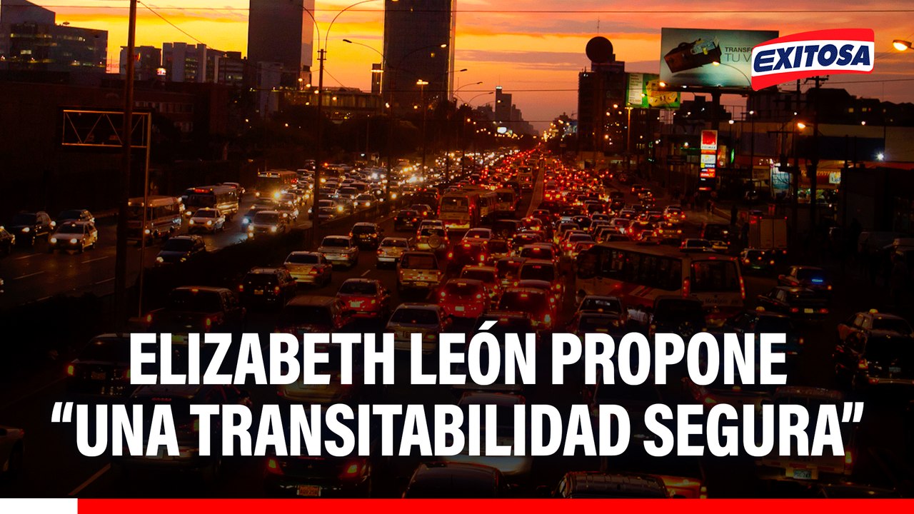 Elizabeth León propone "una transitabilidad segura"