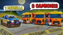 ¡1 patrulla de la PRF contra 3 camiones en GTA 5!