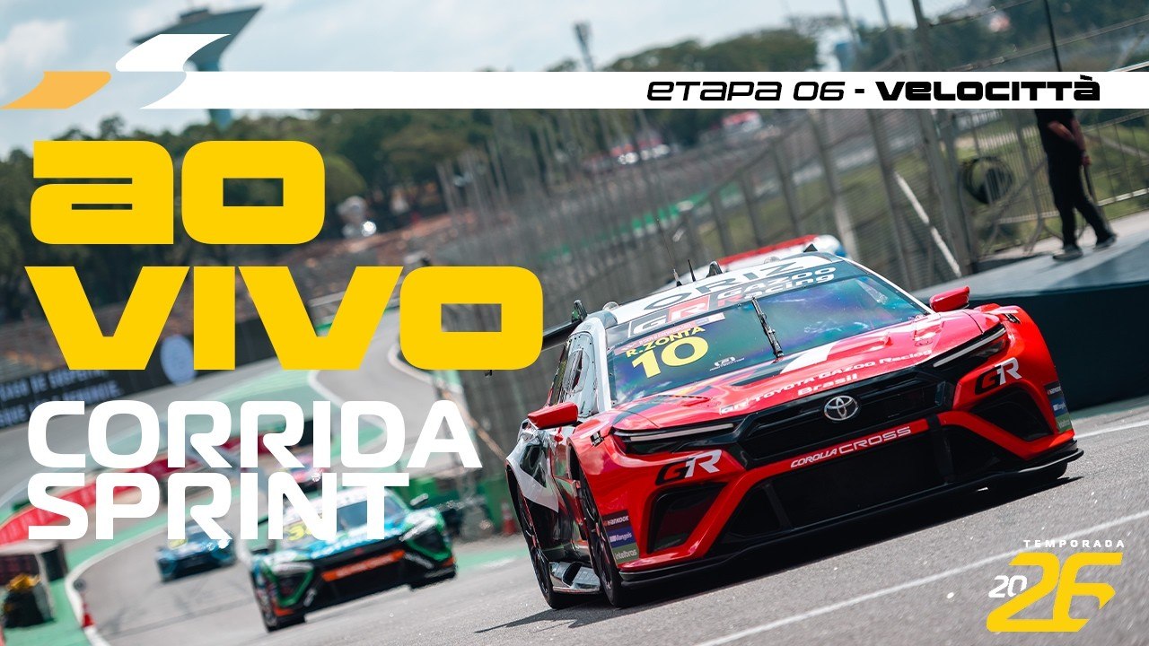 Stock Car ao vivo: Assista à corrida sprint da Stock Pro Series no autódromo Velocitta