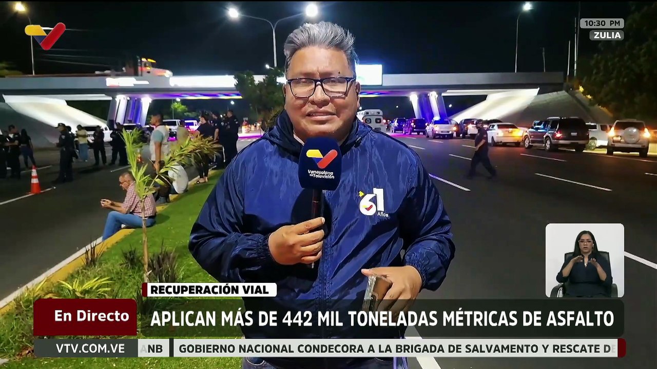 Más de 93 mil toneladas de asfalto fueron colocadas en la autopista principal del Zulia