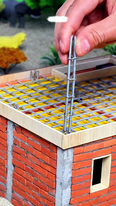 Miniature Modern House Build 🏡 | Amazing DIY Mini House Construction #Shorts