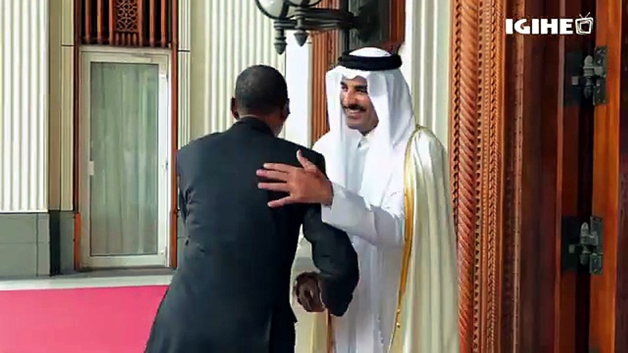 Perezida Kagame yagiranye ibiganiro na Emir wa Qatar