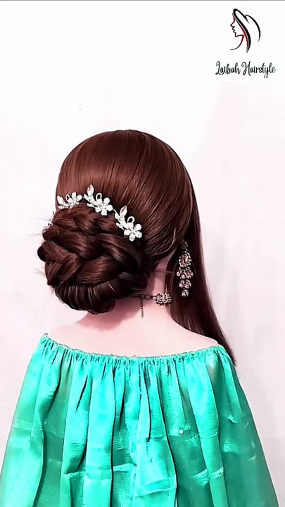 Easy low bun hairstyle for girls 🎀