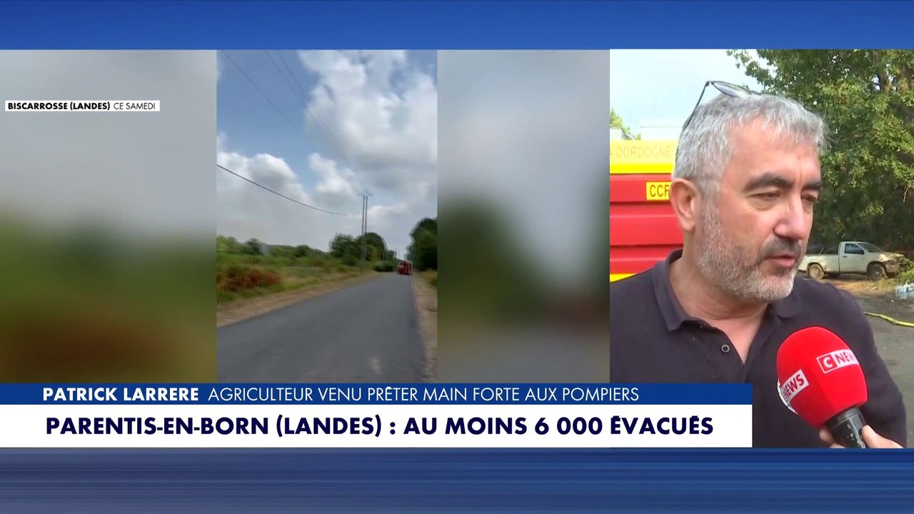 Incendie dans les Landes : la solidarité des agriculteurs qui viennent en aide aux pompiers