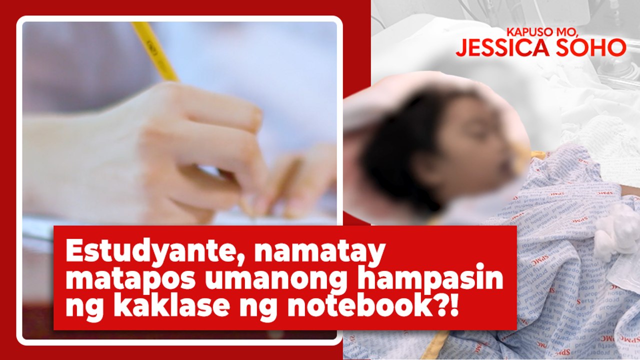 Estudyante, namatay matapos umanong hampasin ng kaklase ng notebook?! | Kapuso Mo, Jessica Soho