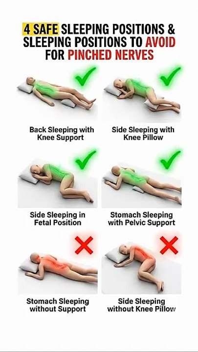 8 Sleeping Positions That Help Support Your Spine 😴🛏️✨
